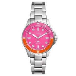 Fossil Round Pink Women Watch Es5351