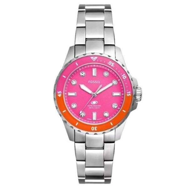 Fossil Round Pink Women Watch Es5351