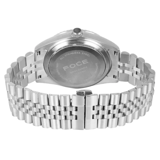 FOCE Multifunction Green Dial Metal Belt Watch For Men-FC11641GGR2