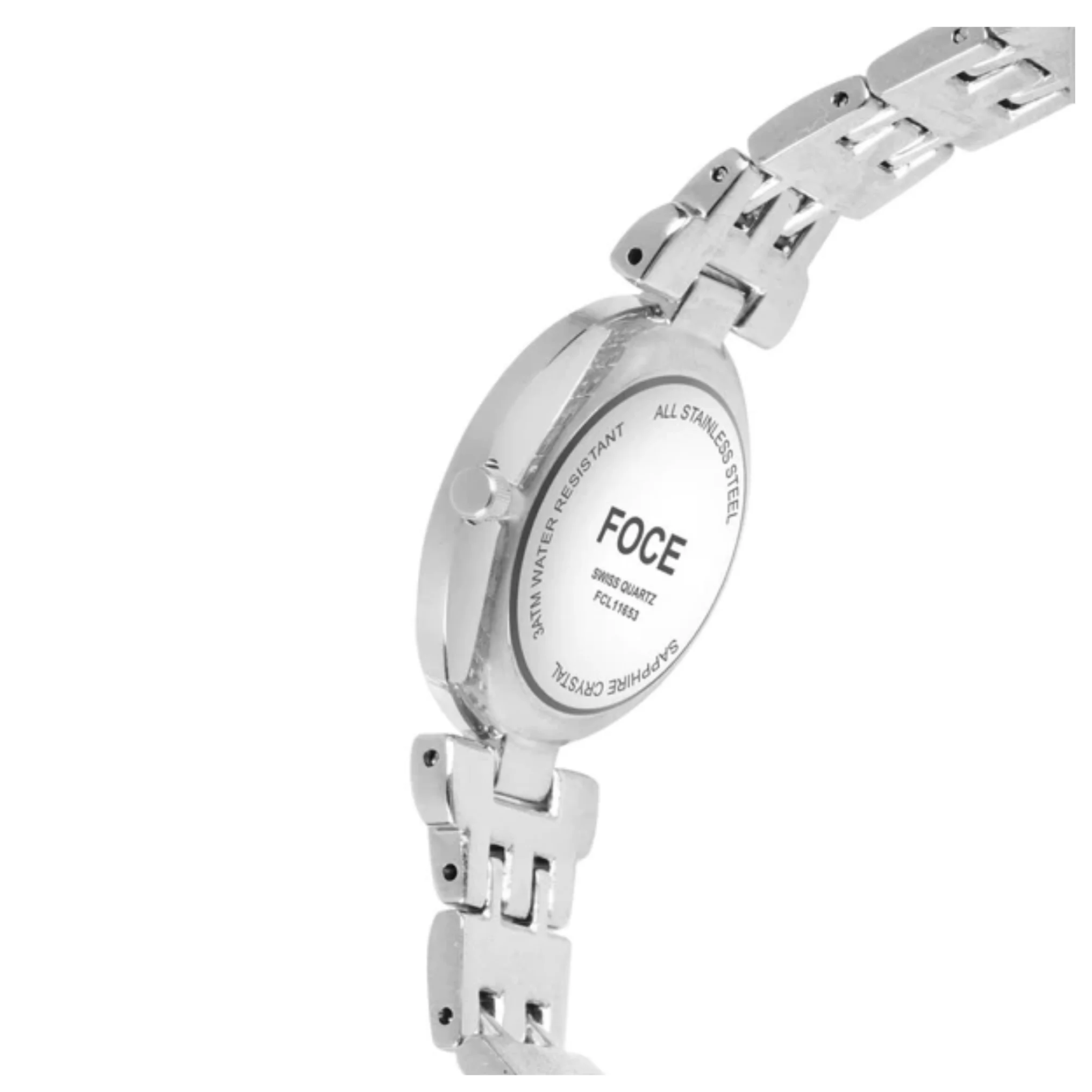 FOCE Multifunction Grey Dial Metal Belt Watch For Women FC11653LGR3 TGTLuxe