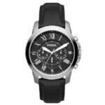 Fossil Round Black Men Watch Fs4812