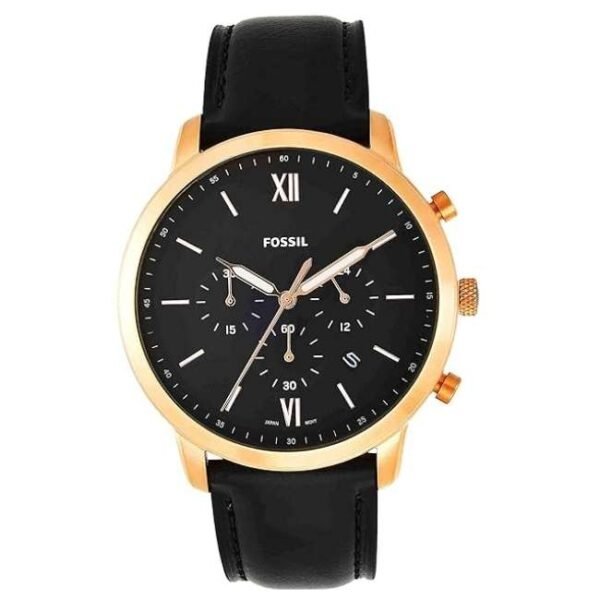 Fossil Round Black Men Watch Fs5381