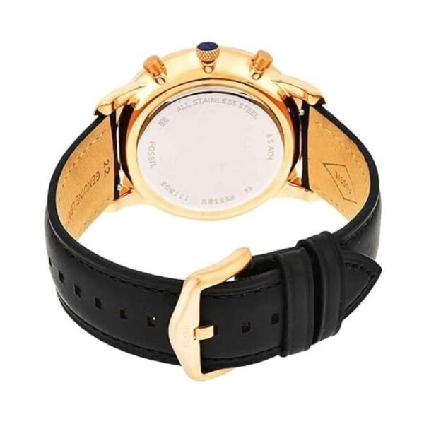 Fossil Round Black Men Watch Fs5381