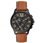 Fossil Round Black Men Watch Fs5639