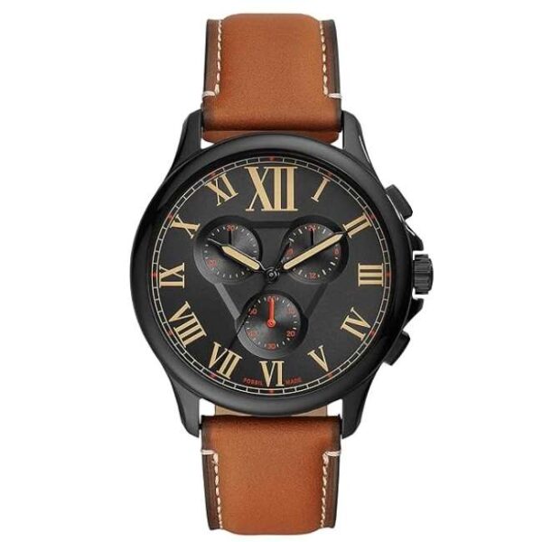 Fossil Round Black Men Watch Fs5639
