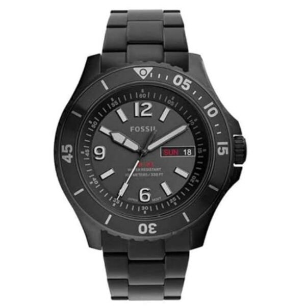 Fossil Round Black Men Watch Fs5688