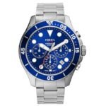 Fossil Round Blue Men Watch Fs5724