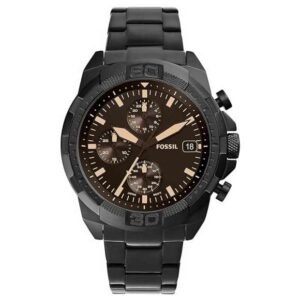 Fossil Round Black Men Watch Fs5851
