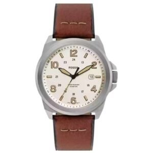 Fossil Round Cream Men Watch Fs5919