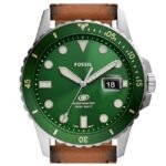 Fossil Round Green Men Watch Fs5946