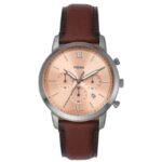 Fossil Round Rose Gold Men Watch Fs5982