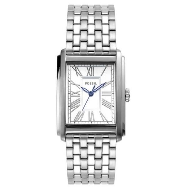 Fossil Rect/North-South Silver Men Watch Fs6008