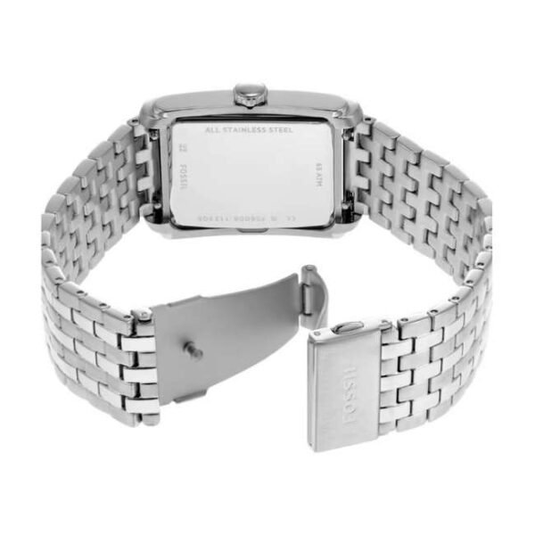Fossil Rect/North-South Silver Men Watch Fs6008