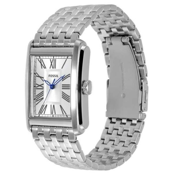 Fossil Rect/North-South Silver Men Watch Fs6008