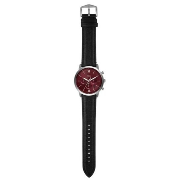 Fossil Round Burgundy Men Watch Fs6016