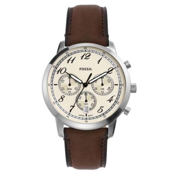 Fossil Round Cream Men Watch Fs6022