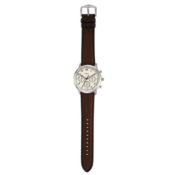 Fossil Round Cream Men Watch Fs6022