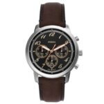 Fossil Round Black Men Watch Fs6024