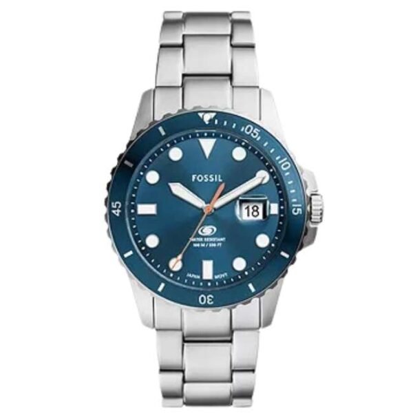 Fossil Round Blue Men Watch Fs6050