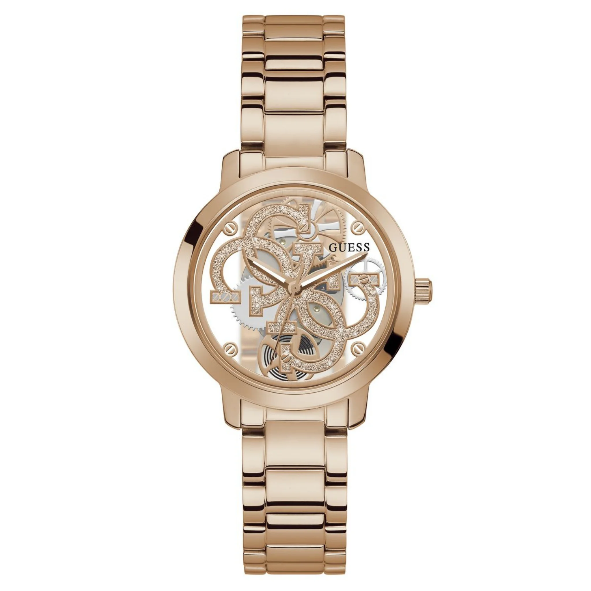 GUESS Ladies Rose Gold Tone Analog Watch - GW0300L3