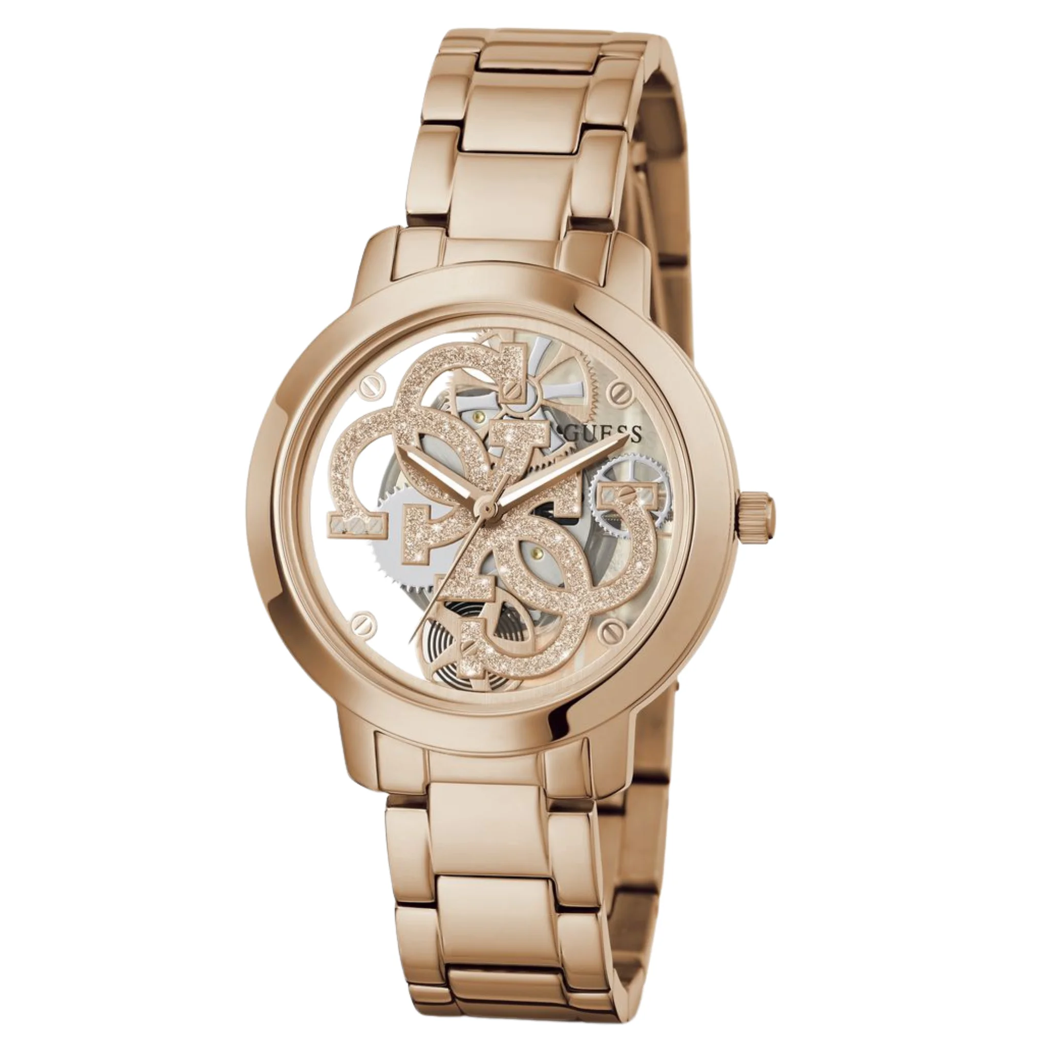 GUESS Ladies Rose Gold Tone Analog Watch - GW0300L3