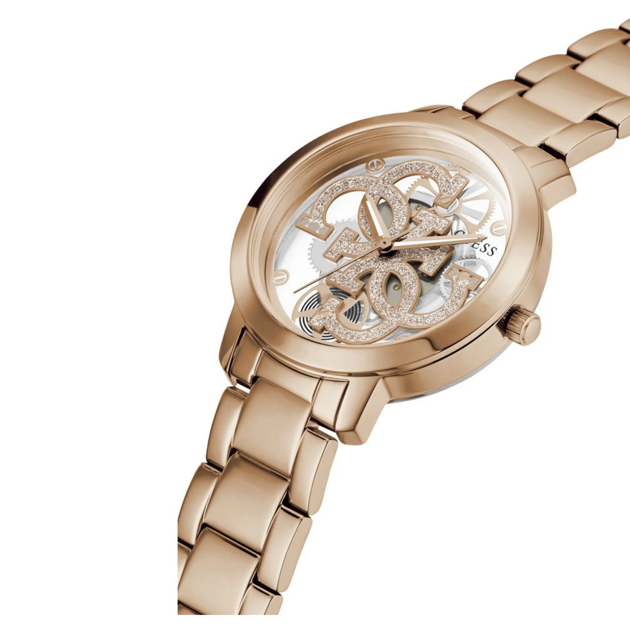 GUESS Ladies Rose Gold Tone Analog Watch - GW0300L3