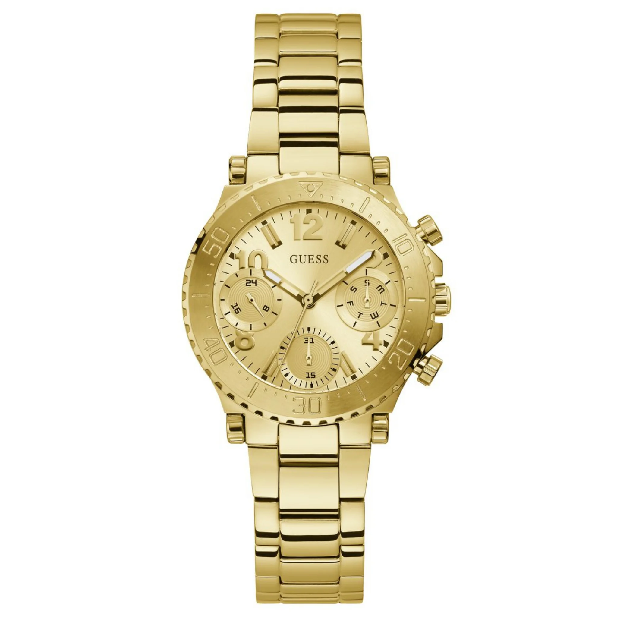 GUESS Ladies Gold Tone Multi-function Watch - GW0465L1