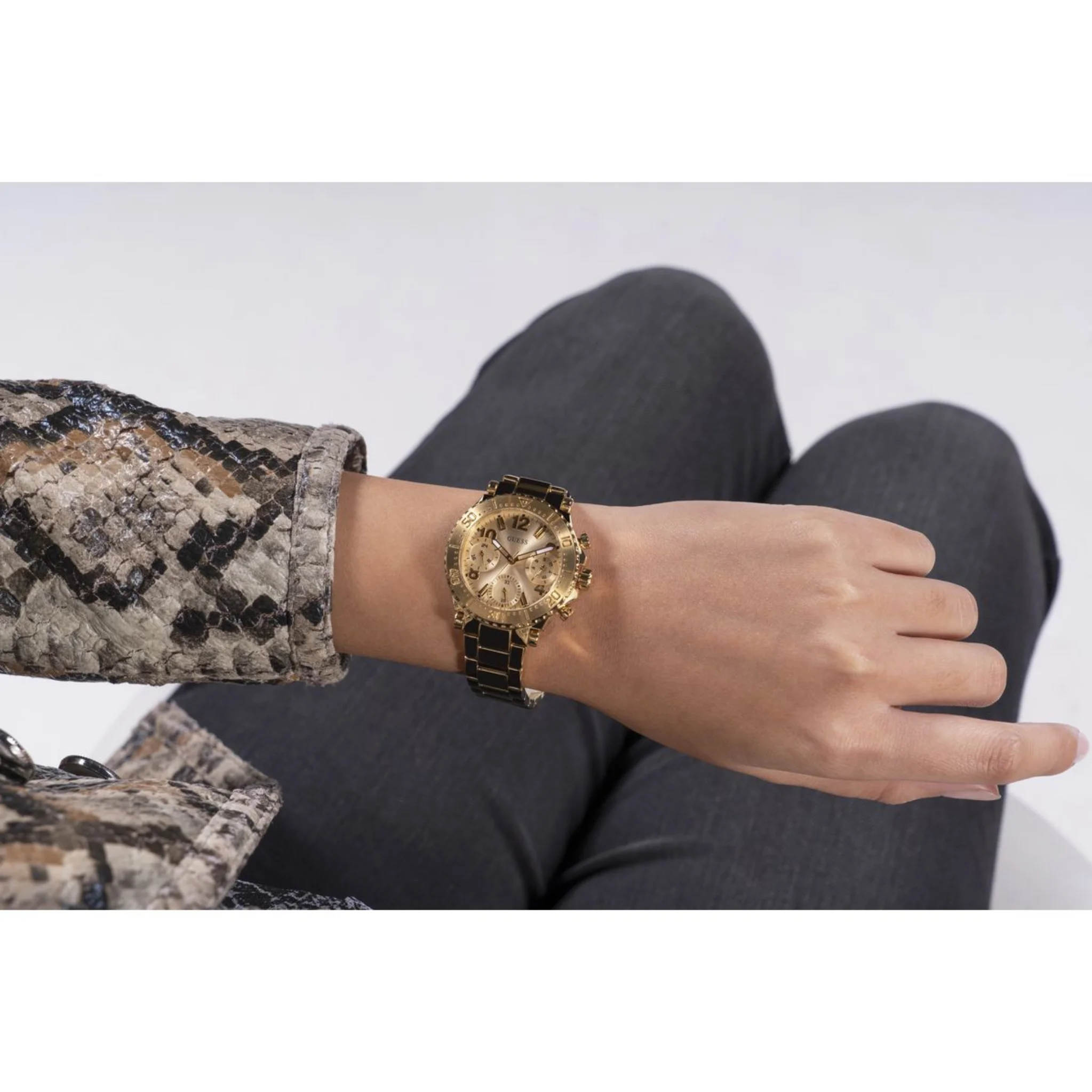 GUESS Ladies Gold Tone Multi-function Watch - GW0465L1