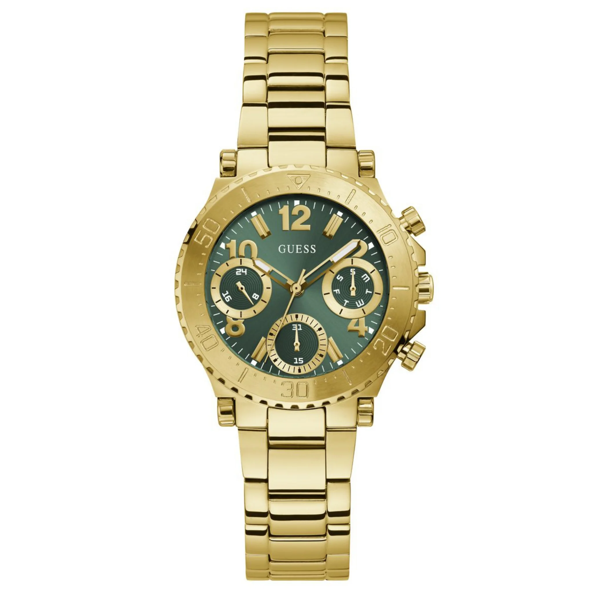 GUESS Ladies Gold Tone Multi-function Watch - GW0465L5