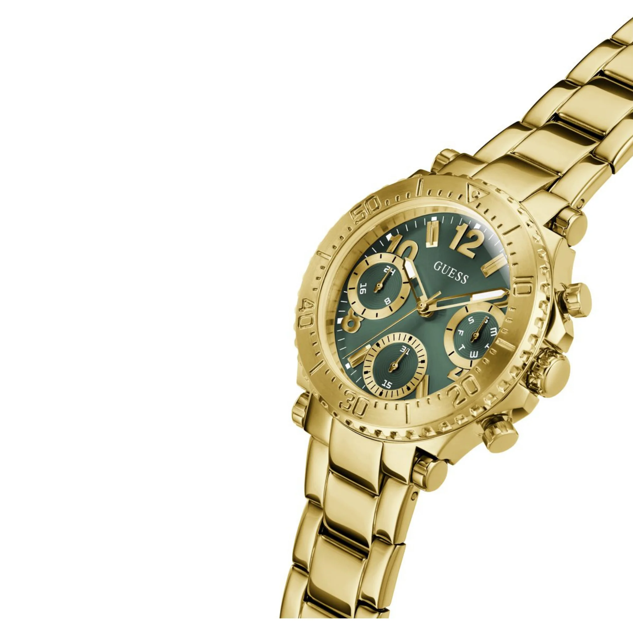 GUESS Ladies Gold Tone Multi-function Watch - GW0465L5