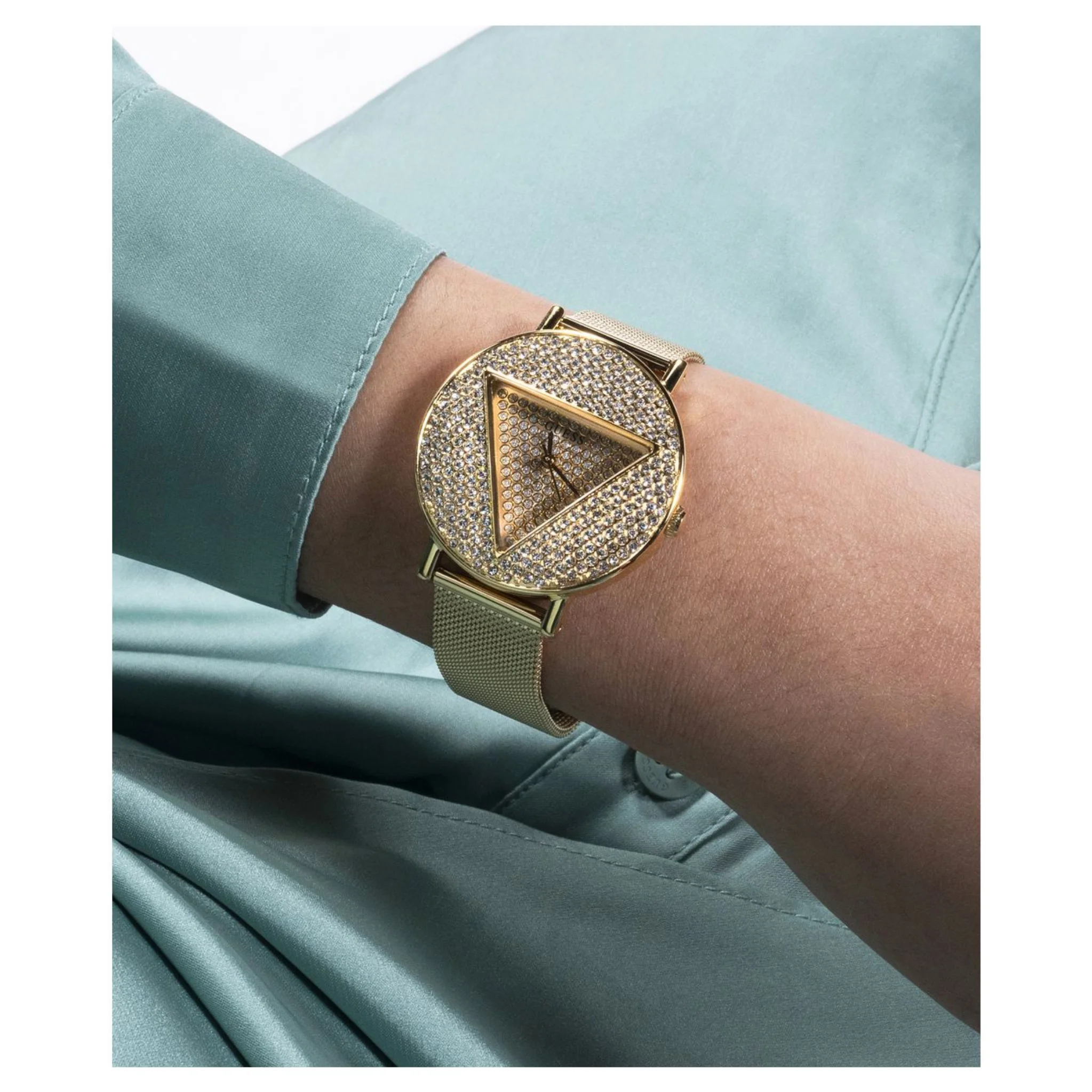 GUESS Ladies Gold Tone Analog Watch - GW0477L2
