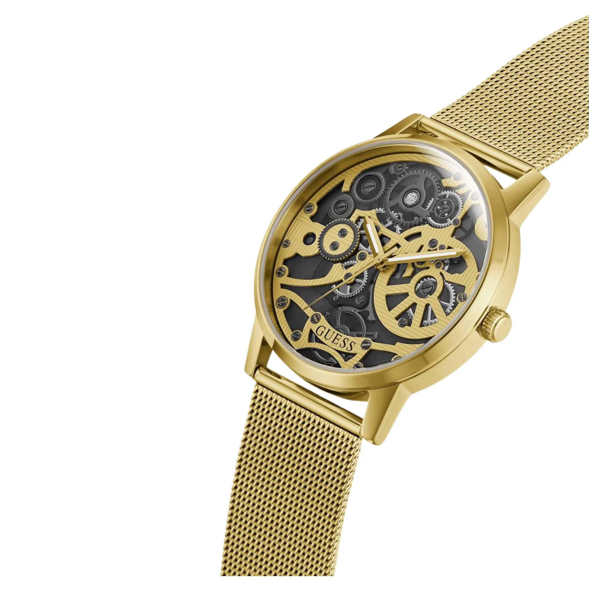 GUESS Mens Gold Tone Analog Watch - GW0538G2