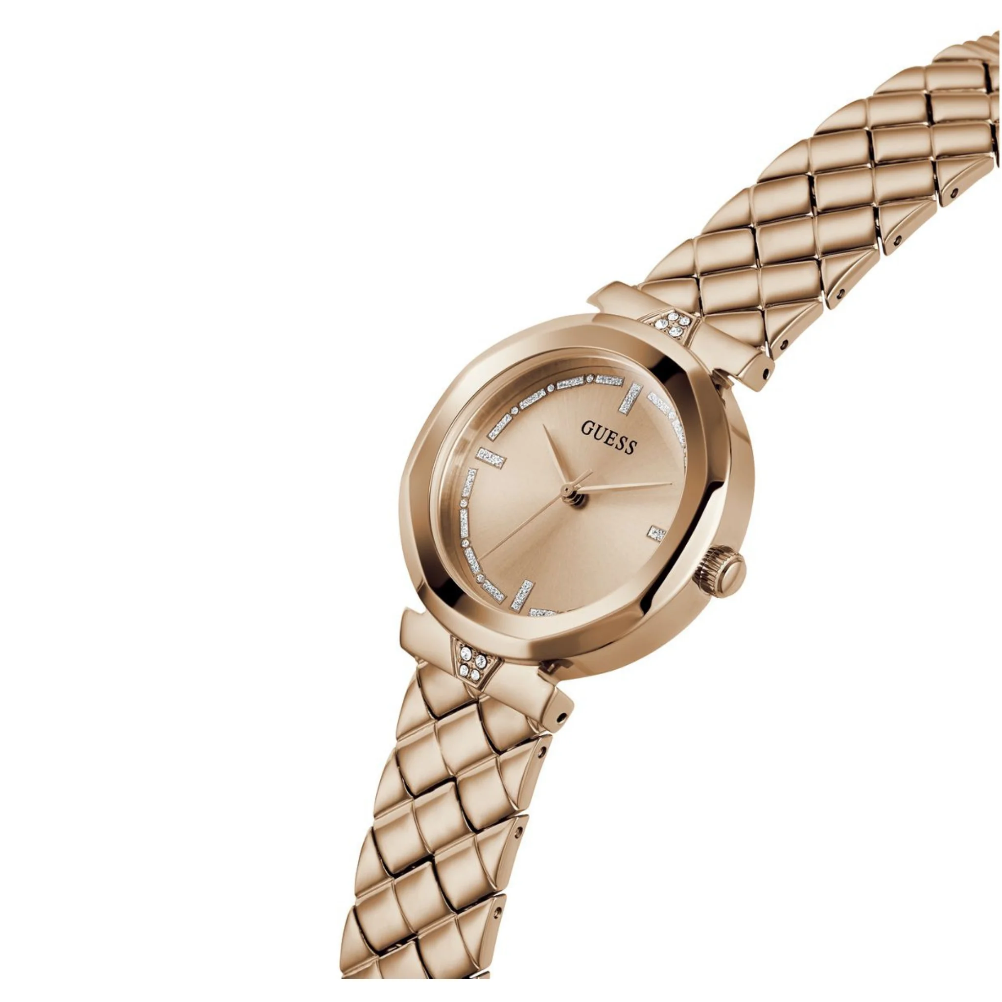 GUESS Ladies Rose Gold Tone Analog Watch - GW0613L3