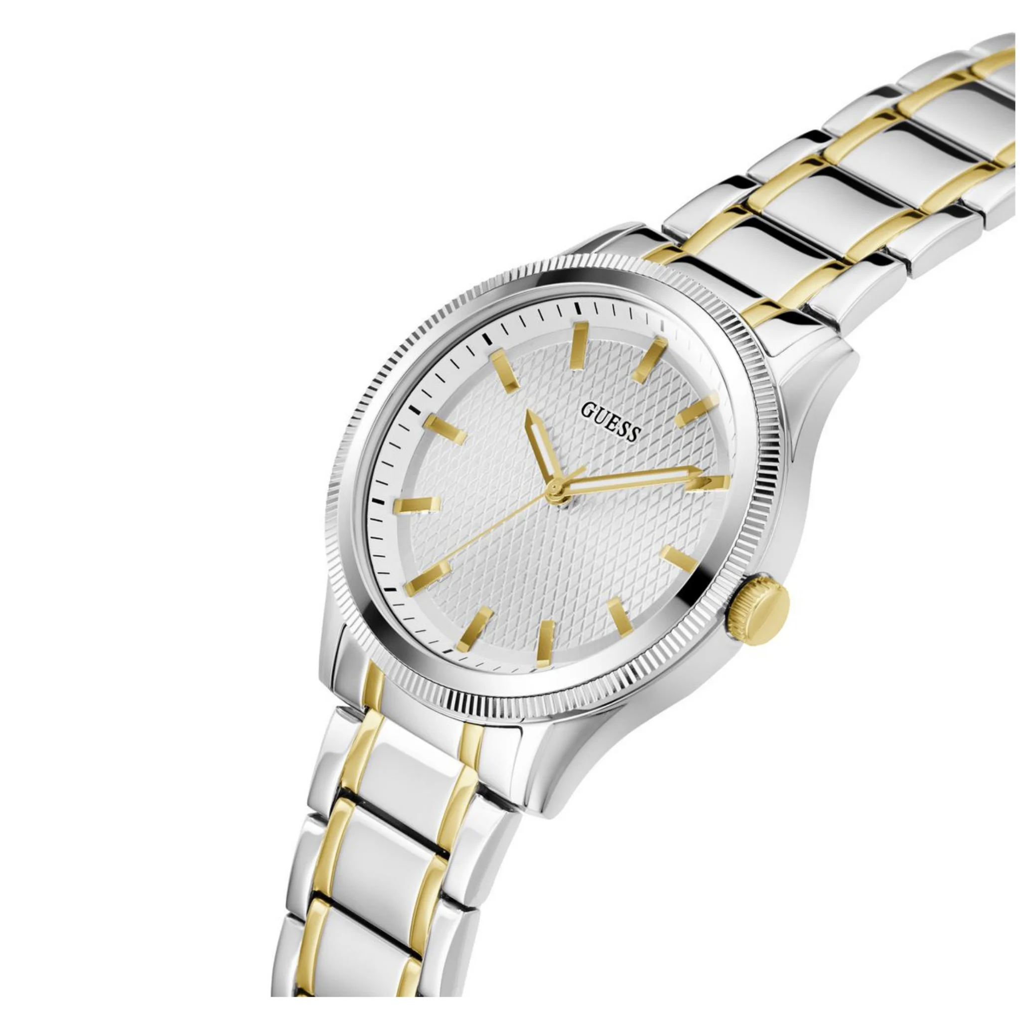 GUESS Mens 2-Tone Silver Analog Watch - GW0626G4