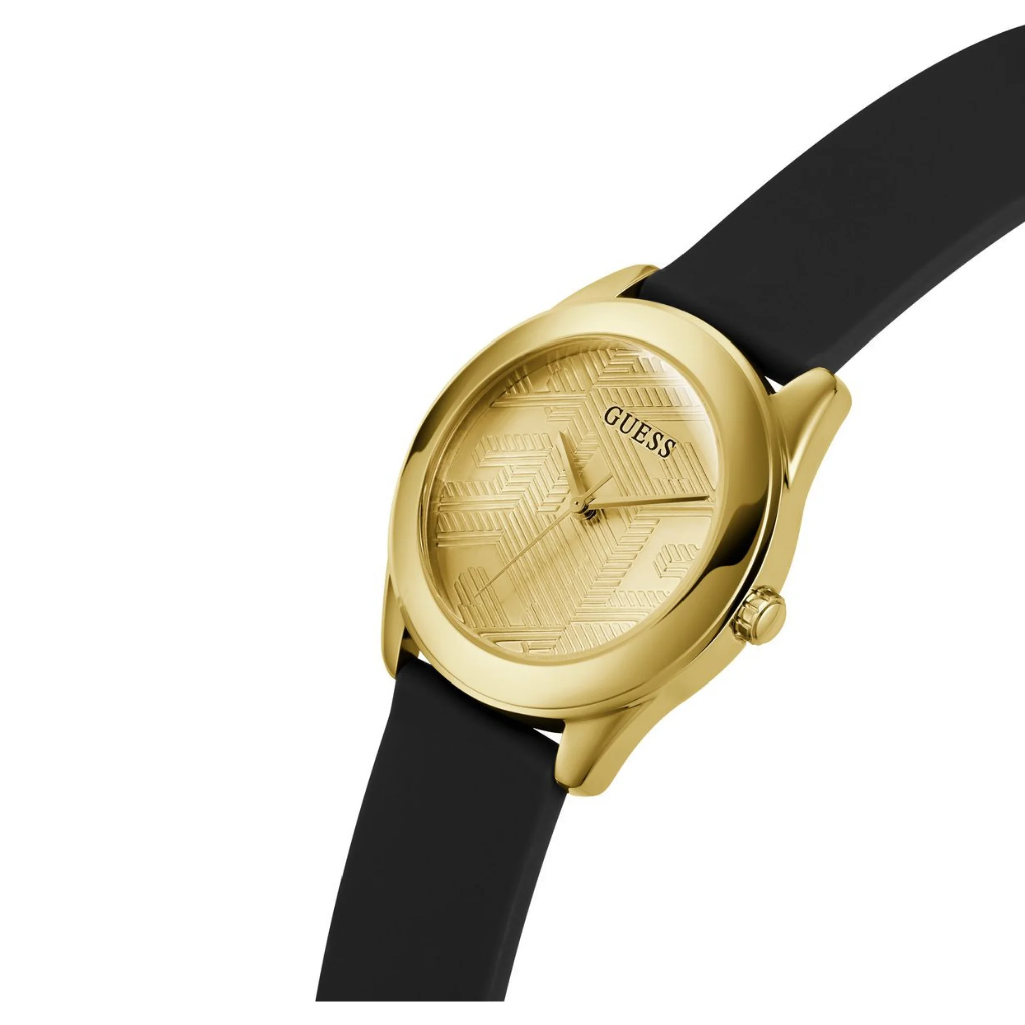 GUESS Female Champagne Analog Silicon Watch GW0665L1