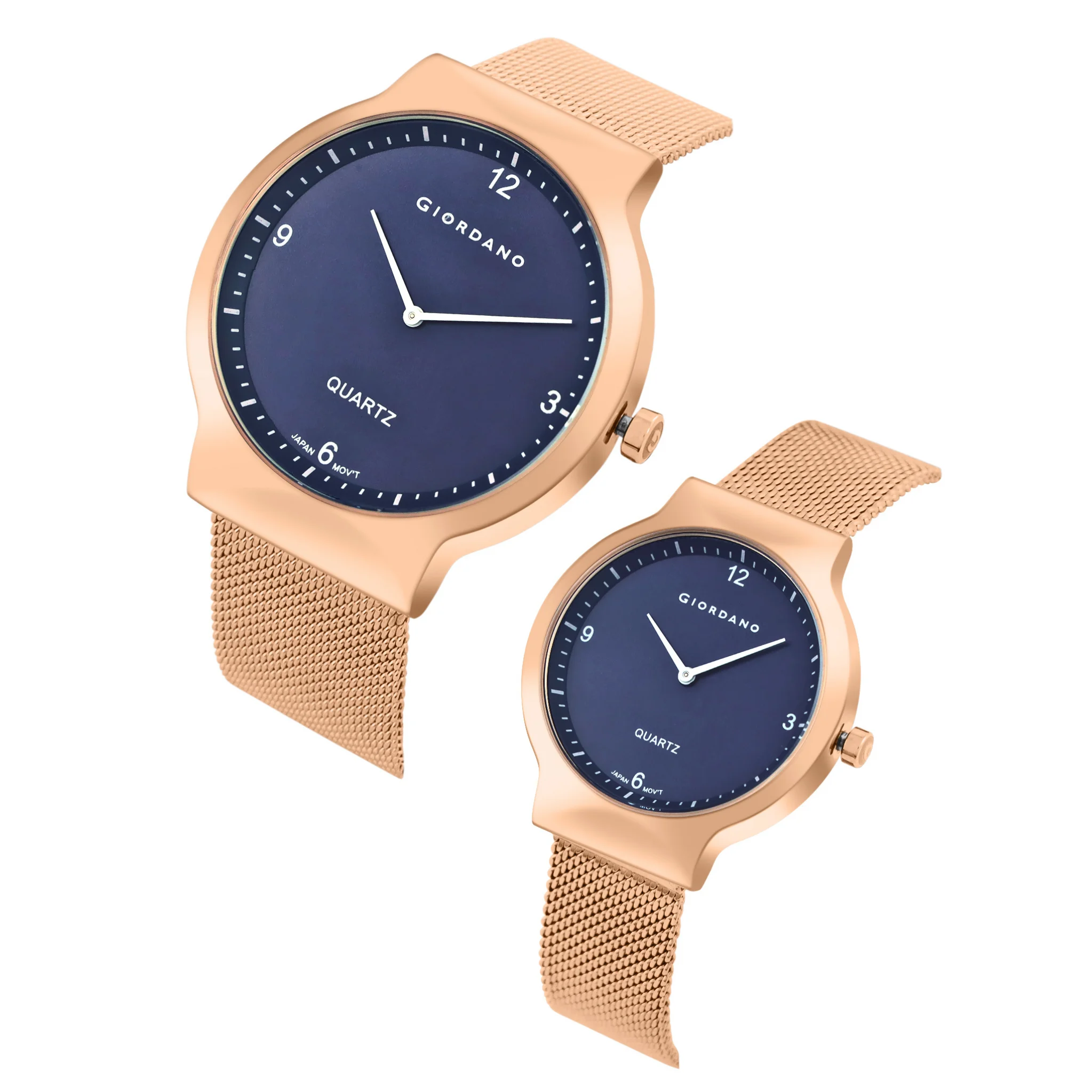 Giordano Analog Couple Wrist Watch GZ-987-SET-33