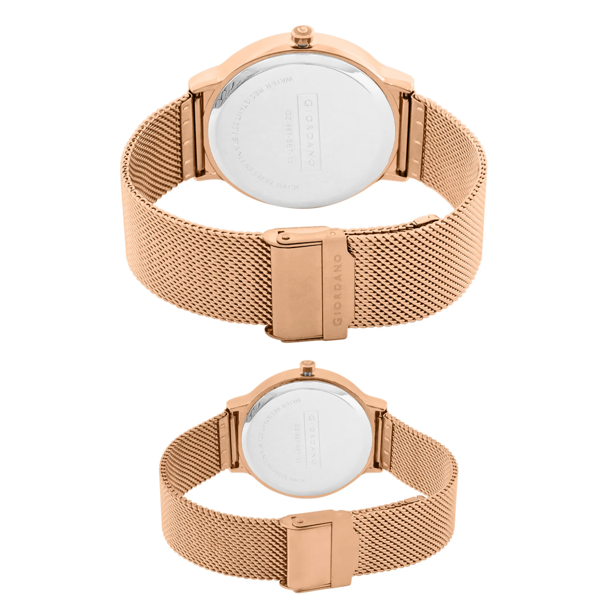 Giordano Analog Couple Wrist Watch GZ-987-SET-33