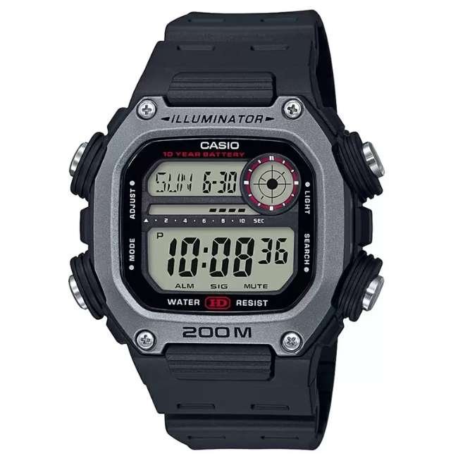 Casio Square Unisex Black Watch I116