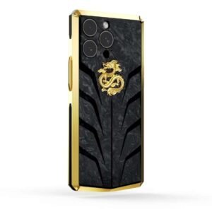 Golden Concept iPhone Case / RSC15 - Gold Dragon for iPhone Case 15 PRO -IC-15P-RSC-BK-G-DR