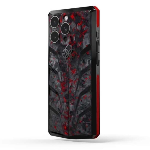 Golden Concept iPhone Case / RSC15 - Red Carbon for iPhone Case 15 PRO -IC-15P-RSC-BK-RE
