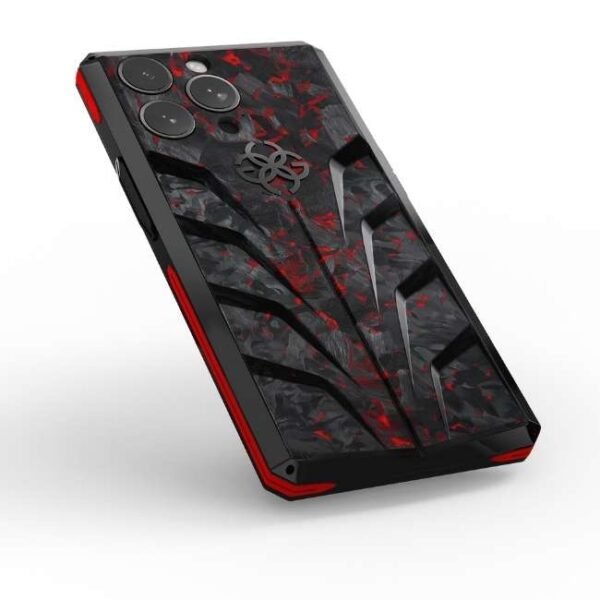 Golden Concept iPhone Case / RSC15 - Red Carbon for iPhone Case 15 PRO -IC-15P-RSC-BK-RE