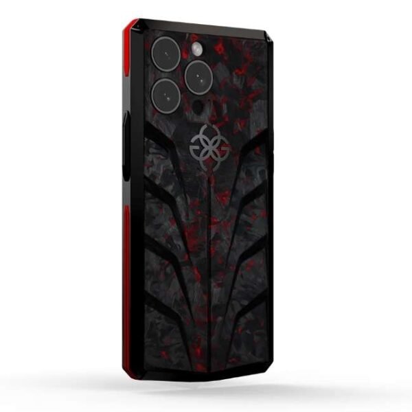 Golden Concept iPhone Case / RSC15 - Red Carbon for iPhone Case 15 PRO -IC-15P-RSC-BK-RE
