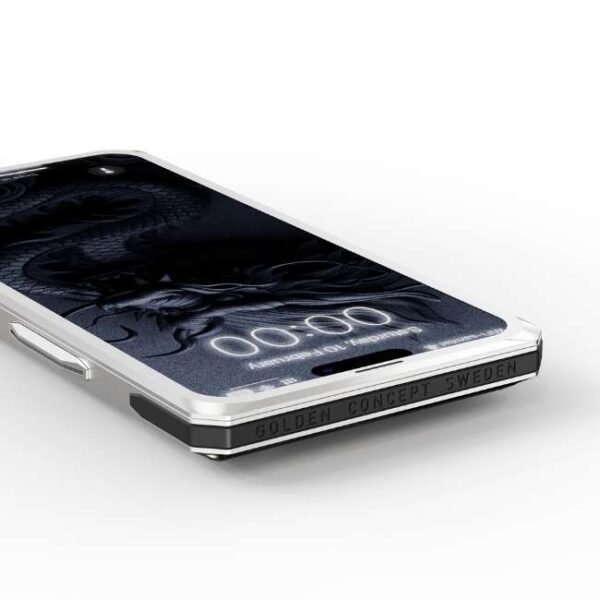 Golden Concept iPhone Case / RSC15 - Silver Dragon for iPhone Case 15 PRO -IC-15P-RSC-BK-SL-DR