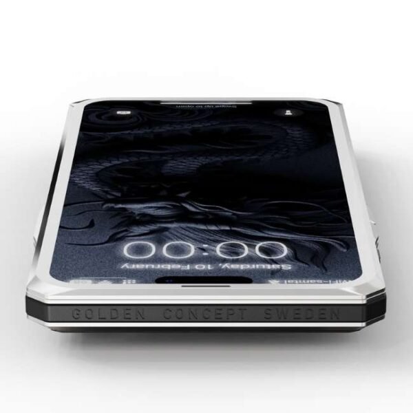 Golden Concept iPhone Case / RSC15 - Silver Dragon for iPhone Case 15 PRO -IC-15P-RSC-BK-SL-DR