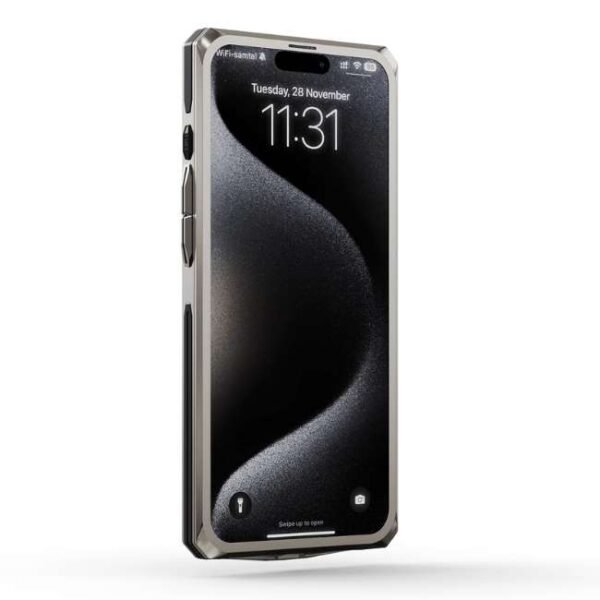 Golden Concept iPhone Case / RS15 - Titanium Grey for iPhone 15 PRO -IC-15P-RSR-TTG-BK