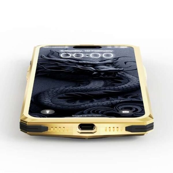 Golden Concept iPhone Case / RSC15 - Gold Dragon for iPhone Case 15 PRO MAX -IC-15PM-RSC-BK-G-DR