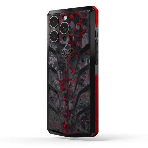 Golden Concept iPhone Case / RSC15 - Red Carbon for iPhone Case 15 PRO MAX -IC-15PM-RSC-BK-RE