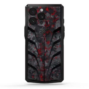Golden Concept iPhone Case / RSC15 - Red Carbon for iPhone Case 15 PRO MAX -IC-15PM-RSC-BK-RE
