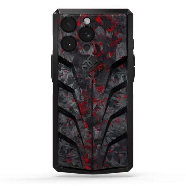 Golden Concept iPhone Case / RSC15 - Red Carbon for iPhone Case 15 PRO MAX -IC-15PM-RSC-BK-RE