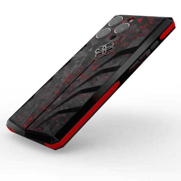 Golden Concept iPhone Case / RSC15 - Red Carbon for iPhone Case 15 PRO MAX -IC-15PM-RSC-BK-RE